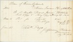 Maine Insane Hospital Bill for James Mitchell, June 1866