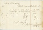 Maine Insane Hospital Bill for James Mitchell, September 1866 by Cumberland (Me.)