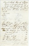 Josiah Black Jr. Bill for Services to John Pettengill, November 1869