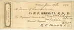 H. P. Merrill Bill for Services for Sarah Simmons, January 19, 1870 by Cumberland (Me.)