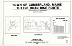Plan of Tuttle Road Bike Route, Cumberland, Maine, 1996