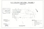 Plan of Old Colony Estates, Phase 3, Blackstrap Road, Cumberland, Maine, 2014 by Sebago Technics