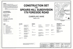 Plan of 179 Foreside Subdivision, Foreside Road, Cumberland, Maine, 2014 by Fay, Spofford & Thorndike