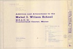 Plan of Addition and Alterations to the Mable I. Wilson School, Tuttle Road, Cumberland, Maine, 1993 by Terrien Architects