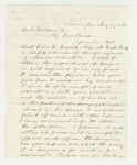 1861-05-29 Charles Alexander requests appointment as surgeon by Charles Alexander