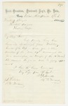 1862 -  Adjutant H.R. Small requests recommendation for a commission as Major
