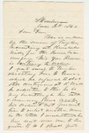 1862-06-04 Asa W. Wildes regarding Mr. Taylor recruiting against orders by Asa W. Wildes