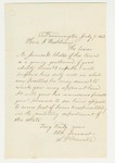 1862-07-09  S.P. Morrill recommends James W. Childs for a commission