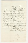1862-07-28  Colonel Asa Wildes recommends Mr. Bunker of the 3rd Maine for promotion