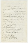 1862-08-04  Petition of Lieutenant A.J. Somerby and others requesting Captain S. Whitehouse as company commander