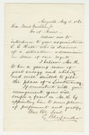 1862-08-04  C. Alexander recommends E.E. Hall for lieutenant