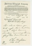 1862-08-16  Lt. Colonel Charles Tilden inquires about regimental flags