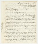 1862-08-29  John Ayer writes Adjutant General Hodsdon regarding deserters