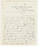 1862-09-06  Colonel Wildes writes Governor Washburn of his concerns about the regiment