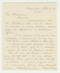 1862-09-09  Charles Becker requests a commission for his son F. H. Becker as lieutenant