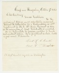 1862-10-09  Lieutenants Eustis and Herrick recommend William H. Broughton for commission