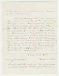 1862-10-16  Judge Philip Stubbs recommends Dr. Warren Hunter for surgeon