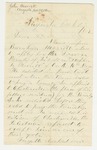 1862-10-28  John Morrell requests instructions for Burnham Morrell to apply for town bounty