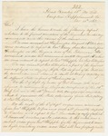 1862-11-11  Lieutenant Colonel Charles Tilden writes Brigadier General Taylor regarding condition of the regiment