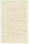 1862-12-05  John Blodgett requests information from Adjutant General Hodsdon