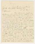 1863-01-05  Merrill Savage writes Governor Washburn requesting a commission