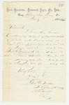1862-01-06 Lt. Colonel Tilden acknowledges commissions by Charles W. Tilden