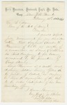 1863-02-15 Colonel Tilden recommends Sergeant Lincoln K. Plummer of Company E for promotion by Charles W. Tilden