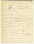 1863-03-13 Lieutenant Colonel A.B. Farnham acknowledges receipt of commission for Sergeant Lincoln K. Plummer of Company E by Augustus B. Farnham