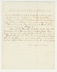 1863-03-21 D.L. Milliken submits statement regarding Company E vacancies