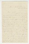 1863-03-26 Nathan Fowler writes to his father Matthew by Nathan Fowler