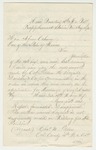 1863-08-15 Lieutenant Colonel Farnham writes Governor Coburn about the disapproval of officers regarding promotion of Sergeant Coston by Augustus B. Farnham