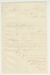 1863-11-12 Lt. Colonel Farnham acknowledges receipt of the state flag for the regiment by Augustus B. Farnham