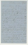 1863-11-23  J.W. Parker recommends Alpheus Harmon for promotion