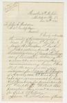 1863-12-30  Major Arch Leavitt acknowledges commissions