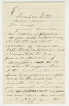 1864-01-22  George West requests information on the whereabouts of the body of his son Frederick