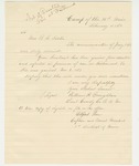 1864-02-03 Captain Elijah Low writes Mrs. Foster that her husband is a prisoner in Richmond by Elijah Low