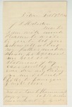 1864-02-19  George C. Hammond writes General Hodsdon regarding difficulty with his father