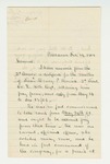 1864-02-19 George Emery requests information on pay for Lieutenant Henry P. Herrick by George Emery