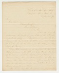 1864-09-03  Colonel Tilden writes Governor Cony about his capture and regimental activities