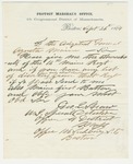 1864-09-26 Detective Officer George L. Straw requests list of deserters by George L. Straw