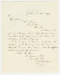 1864-10-24  Colonel Tilden writes Governor Cony rejecting the promotion of Sergeant Adams