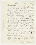 1864-11-06   Charles P. Brown inquires about bounty for William McBrine