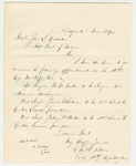 1864-11-25 Colonel Tilden recommends appointments of Dr. Eaton, Sergeant Whitman, and Sergeant Jabez Parker by Charles W. Tilden