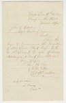 1865-03-10  Colonel Tilden recommends Lieutenant Frank Wiggin for promotion