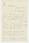 1865-03-17 Seth Oliver requests the date of his enlistment by Seth Oliver