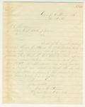 1865-04-26 Lieutenant James Whitmore writes regarding Sergeant Alonzo C. Atkins of Company B by James Whitmore