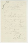 1866-10-08 A.R. Small writes regarding James A. Henderson, missing in action by A. R. Small
