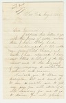 1865-08-01 William Clarke requests his descriptive list by William Clarke
