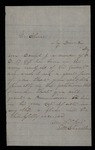 Undated (circa 1863) - Seth Chandler requests a commission for his son Daniel from Governor Coburn by Seth Chandler