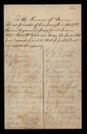 Undated - Privates of Company G request that Prescott Newman be promoted to 1st Lieutenant by A. M. Stearns